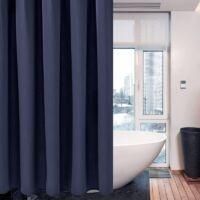 OEM Cortina De Ducha, Tejido Resistente Al Moho - 182x182 Cm (azul Oscuro) Cortina De Ducha Resistente Con Dobladillo Lastrado - Crezuo