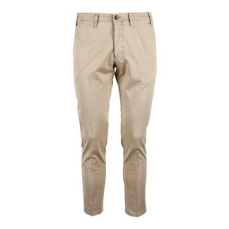 Michael Coal Heren, Broeken, Beige, Maat: W30 Katoen