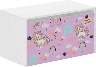 OEM Caja De Juguetes De Unicornio Rosa