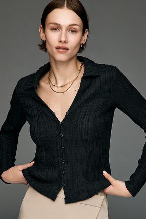 Sanctuary V-Neck Buttondown Top