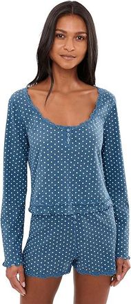 Free People Spring Break Sleep Set Printed Womens Sets Dot Print : XS, Cotton/Elastane/Polyester