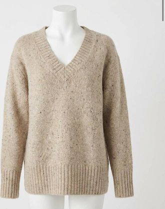 Faherty Driftwood Donegal Sweater In Oatcake