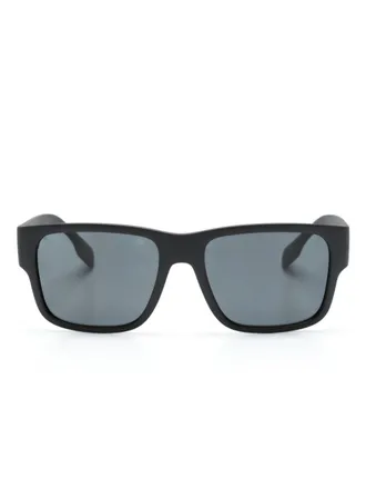 Burberry Sunglasses Occhiali da sole squadrati con logo goffrato - Nero