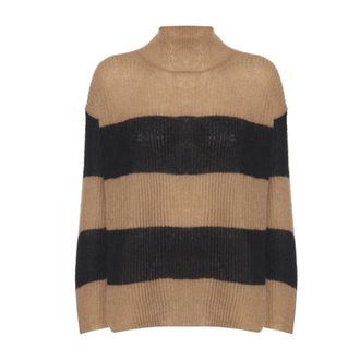 Max Mara Dolcevita a Costa Inglese Tenna - Dames - Coltruien - Bruin - M - Wol - Truien & Vesten