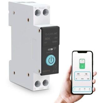 OEM Interruptor Wifi Inteligente, Disyuntores Dom&eacute;sticos, Control Remoto Por Tel&eacute;fono M&oacute;vil, 3 Modos De Sincronizaci&oacute;n Para Electrodom&eacute;sticos (40a)