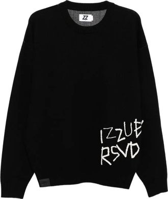 Izzue Maglione con stampa logo - Nero