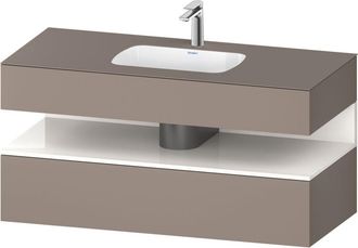 Duravit Qatego Lavabo Encastrado Con Base De Lavabo Consola, - Duravit