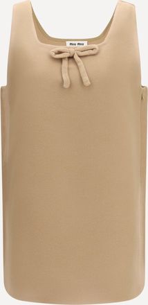 Miu Miu Waxed double wool Dress Female 38
