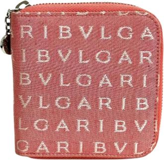 Bulgari Pre-owned Wallets, female, Pink, Size: ONE SIZE Pre-owned Fabric wallets