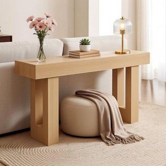OEM Mesa Consola De Estilo R&uacute;stico, Mesa De Entrada Rectangular Estrecha Fabricada En Aglomerado, Para Recibidor, Dormitorio, Sala De Estar, Vest&iacute;bulo, Co
