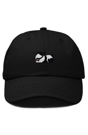 Dalix Pandit Panda Dad Cap in Black at Nordstrom