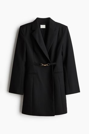 H&M Blazerkleid aus Twill - Schwarz