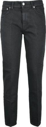 Dondup Daila Rits Jeans van Katoen - Dames - Slim Fit Jeans - Zwart - W25 - Katoen - Jeans