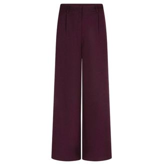 Ydence Ydence - Agatha Wijde Broek - Dames - Broeken - Paars - Maat: XL