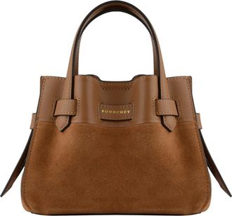 Pourchet Dames, Tassen, Bruin, Maat: ONE Size Leer