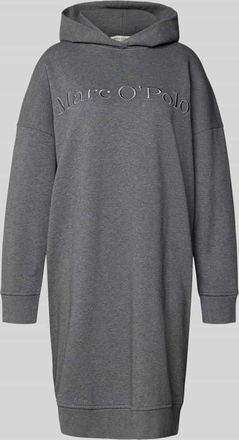 Marc O'Polo Oversized Sweatkleid aus reiner Baumwolle in Mittelgrau, Größe XXL