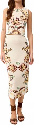 Marie Oliver Janis Midi Skirt In Veranda