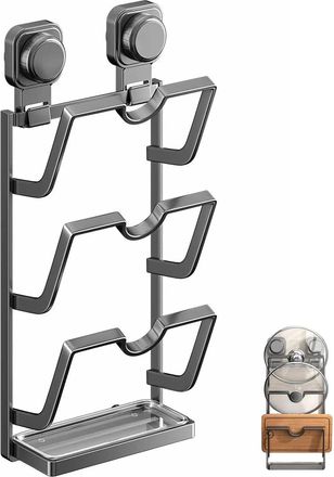 OEM Soporte Para Tapas De Ollas, Soporte De Pared Para Tapas Con 3 Ranuras, Soporte Para Tapas De Ollas, Soporte Para Tapas De Armarios, Soporte De Pared 