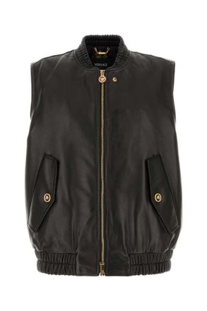 Versace Black Leather Jacket