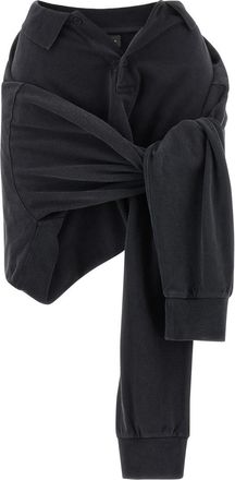 Balenciaga Black Knotted Polo skirt