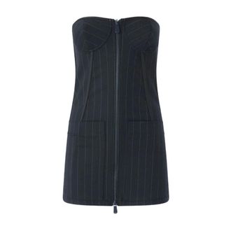 Pinko Pinko, Tops, Dames, Blauw, S, Wol, Budino Bustier