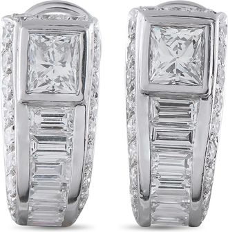 Adler Europe 18K White Gold 4.70ct Diamond Clip-On Earrings AD14-121025