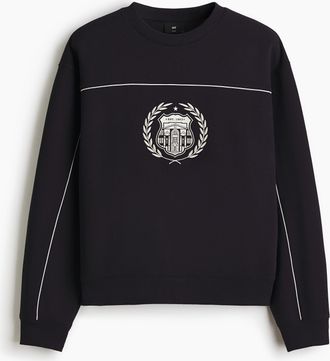 H&M Sweatshirt in Loose Fit - Blue