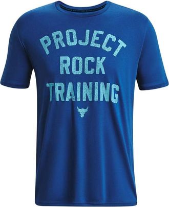 Under Armour Project Rock Training T-Shirt Blue Aqua 1376891-471