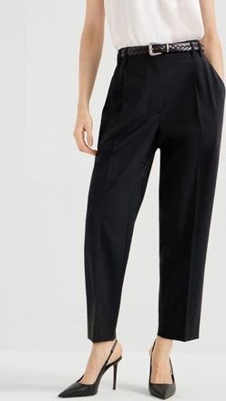 Brunello Cucinelli Slouchy trousers in Lignite Grey at Nordstrom, Size 48 It