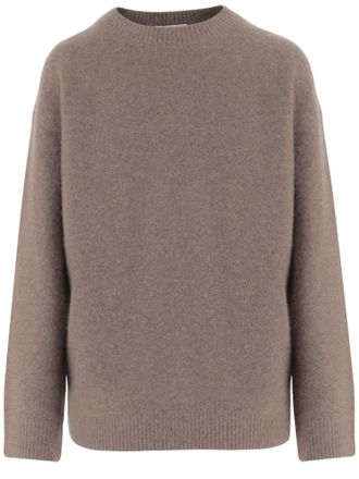 Vince Ribbed Edge Cashmere Sweater with Classic Crew Neck