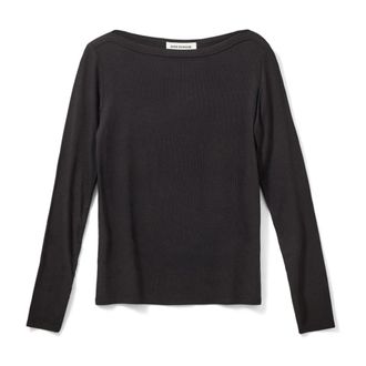 Sofie Schnoor Marion SW Blouse Lange Mouw - Dames - Longsleeves - Zwart - L - Leer - Tops