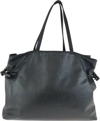Prada Leather Nylon Tote Shoulder Bag