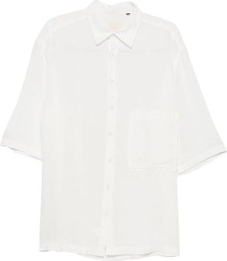 Costumein Camicia - Heren - Korte mouwen Overhemden - Wit - 2XL - Overhemden