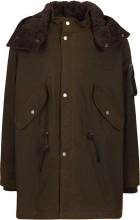 Baracuta Waxed Parka - male - Baracuta - Parkas - Green - 2XL - Coats