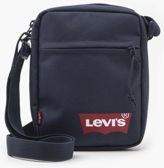 Levi's Umh&auml;ngetasche LEVIS MINI CROSSBODY SOLID, Damen, Gr. B/H/T: 15,5cm x 21cm x 5,5cm, blau (navy), Denim/Jeans, Polyester, Taschen Umh&auml;ngetasche, perfekt
