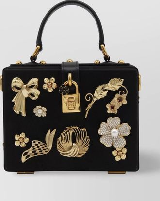 Dolce & Gabbana embellished hardware structured clutch bag
