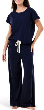 Papinelle Sleepwear Ada Pajamas in Navy at Nordstrom, Size X-Small