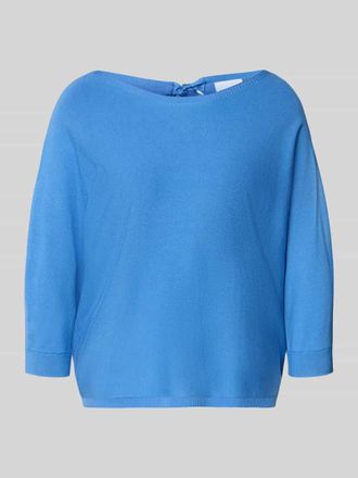 Comma Relaxed Fit Pullover aus Viskose-Mix in Strick-Optik in Royal, Gr&ouml;&szlig;e 34