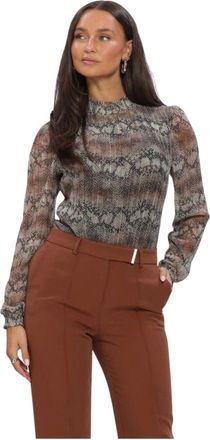 Aaiko Overhemden, Dames, Veelkleurig, XS, Polyester, Tory Snake PES 554