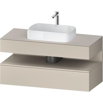 Duravit Duravit - Qatego Consola Mueble Bajo Lavabo, 1 Extra&iacute;ble, 1 Caj&oacute;n