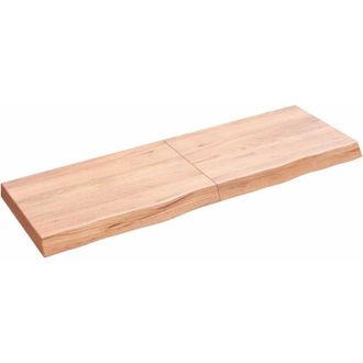 vidaXL Piano Tavolo Marrone 120x40x(2-6) cm Rovere Massello Trattato - Vidaxl