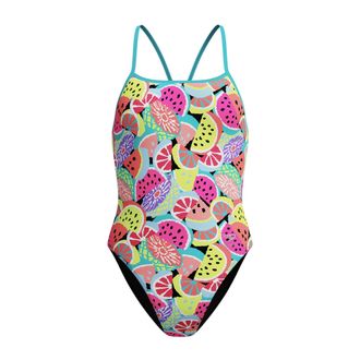 Speedo Dames Fruit All-Over Print E&eacute;ngedeelte Zwempak (Multikleur)