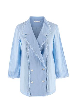 Bamford x Martha Ward Blue Linen Shirt Size XS