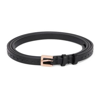 Max Mara Belts, unisex, Black, Size: XS Natural Leather Belt