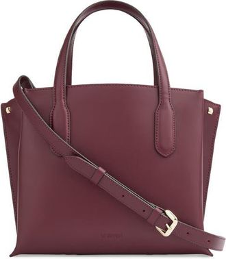 L.k. Bennett Lola Leather Tote in Maroon at Nordstrom