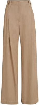 Brunello Cucinelli Wide Smart trousers in Desert at Nordstrom, Size 44 It