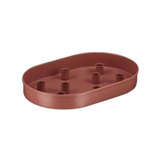 British Colour Standard Oval Metal Candle Platter in Brick Dust at Nordstrom