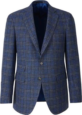 Scabal Blazer a quadri - Blu