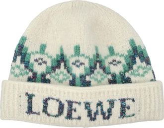 Loewe Fair Isle Beanie - female - Loewe - Accessories - Multicolor - ONE SIZE - Accessories