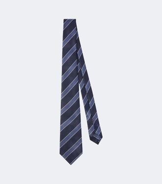 Ermenegildo Zegna Striped silk jacquard tie